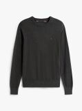 Grey Cotton Cashmere Crew Neck Jumper  Men