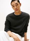 Grey Cotton Cashmere Crew Neck Jumper  Men