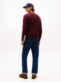 Red Cotton Cashmere Crew Neck Jumper  Men