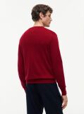 Rosu Jumper Din Bumbac Si Casmir Crew Neck  Barbati