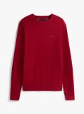 Rosu Jumper Din Bumbac Si Casmir Crew Neck  Barbati