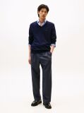 Blue V-Neck Regular Fit Jumper  Men