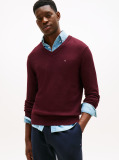Red V-Neck Regular Fit Jumper  Men