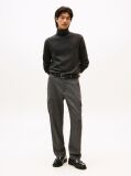 Gri Jumper Din Bumbac Si Casmir Roll Neck  Barbati