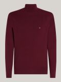 Rosu Jumper Din Bumbac Si Casmir Roll Neck  Barbati
