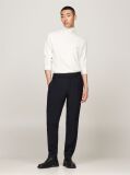 White Cotton Cashmere Roll Neck Jumper  Men