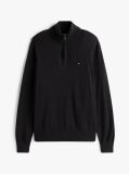 Negru Jumper Zip-Neck  Barbati