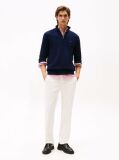 Blue Zip-Neck Jumper  Men