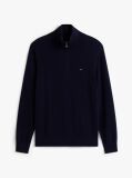 Blue Zip-Neck Jumper  Men