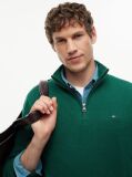 Green Zip-Neck Jumper  Men