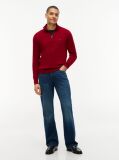 Rosu Jumper Zip-Neck  Barbati