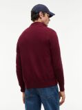 Rosu Cardigan Din Bumbac Si Casmir Zip-Thru  Barbati
