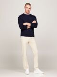 Blue Smart Casual Fine Merino Wool Jumper  Men