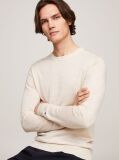 Beige Smart Casual Fine Merino Wool Jumper  Men