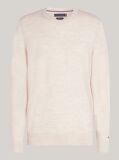 Beige Smart Casual Fine Merino Wool Jumper  Men