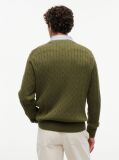 Verde Jumper Cu Guler Rotund Din Tricot  Barbati