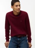 Rosu Jumper Cu Guler Rotund Din Tricot  Barbati