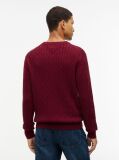 Rosu Jumper Cu Guler Rotund Din Tricot  Barbati