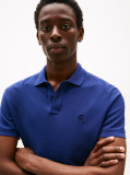 Blue Tricou Polo Cu Monograma Th  Barbati