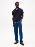 Blue Tricou Polo Cu Monograma Th  Barbati