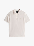 Bej Tricou Polo Cu Monograma Th  Barbati