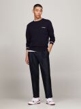 Blue Global Stripe Cuff Logo Jumper  Men