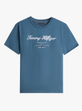 Blue Tricou Cu Logo Script  Barbati