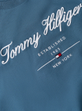 Blue Tricou Cu Logo Script  Barbati