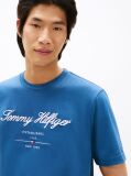 Blue Tricou Cu Logo Script  Barbati