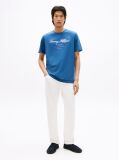 Blue Tricou Cu Logo Script  Barbati