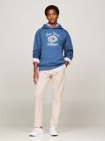 Blue Logo Embroidery Hoody  Men