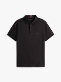 Black Essential Flag Embroidery Regular Polo  Men