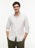Bej Camasa Oxford Regular Fit Cu Dungi  Barbati