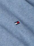 Blue Jumper Cu Guler Inalt Si Fermoar  Barbati