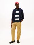 Blue Mock Turtleneck Zip-Thru Jumper  Men