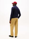 Blue Mock Turtleneck Zip-Thru Jumper  Men