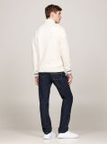 White Wool Rich Relaxed Zip-Thru Jumper  Men
