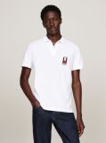 White Regular Vertical Flag Polo Shirt  Men