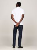 White Regular Vertical Flag Polo Shirt  Men