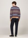 Multi Fair Isle Wool Rich Jumper  Men