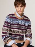Multi Fair Isle Wool Rich Jumper  Men