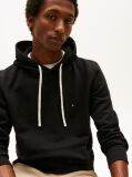 Negru Hanorac Fleece Cu Guga Cu Snur  Barbati