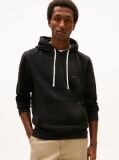Negru Hanorac Fleece Cu Guga Cu Snur  Barbati