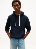 Blue Hanorac Fleece Cu Guga Cu Snur  Barbati