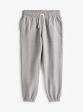 Gri Pantaloni Joggers Din Fleece Cu Mansete  Barbati