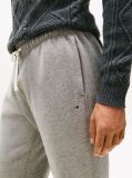 Gri Pantaloni Joggers Din Fleece Cu Mansete  Barbati