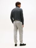 Gri Pantaloni Joggers Din Fleece Cu Mansete  Barbati