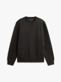 Negru  Hanorac Cu Guler Rotund Din Fleece  Barbati