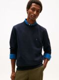 Blue  Hanorac Cu Guler Rotund Din Fleece  Barbati