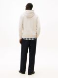 Beige Flag Embroidery Terry Hoody  Men